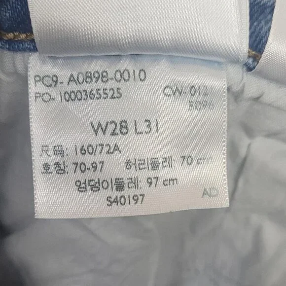 Levi's 28x31 70's High Slim Straight blue jeans - Picture 2 of 6